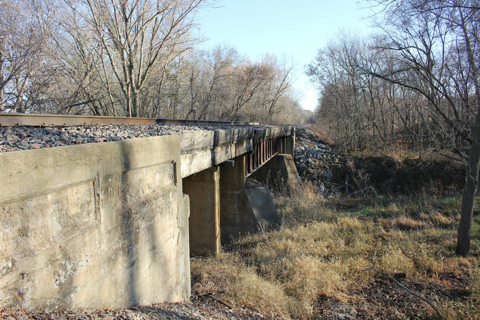 Looking east